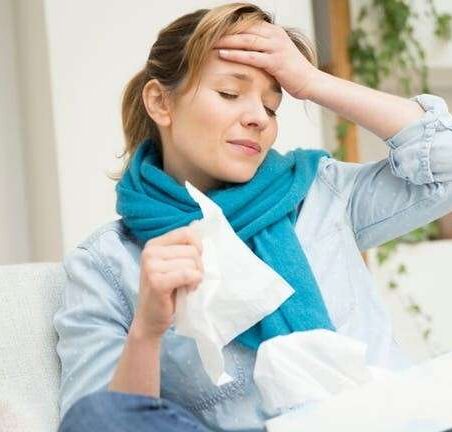 Allergy suffering in the home
