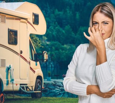 A rental camper reeks of fish or other odors